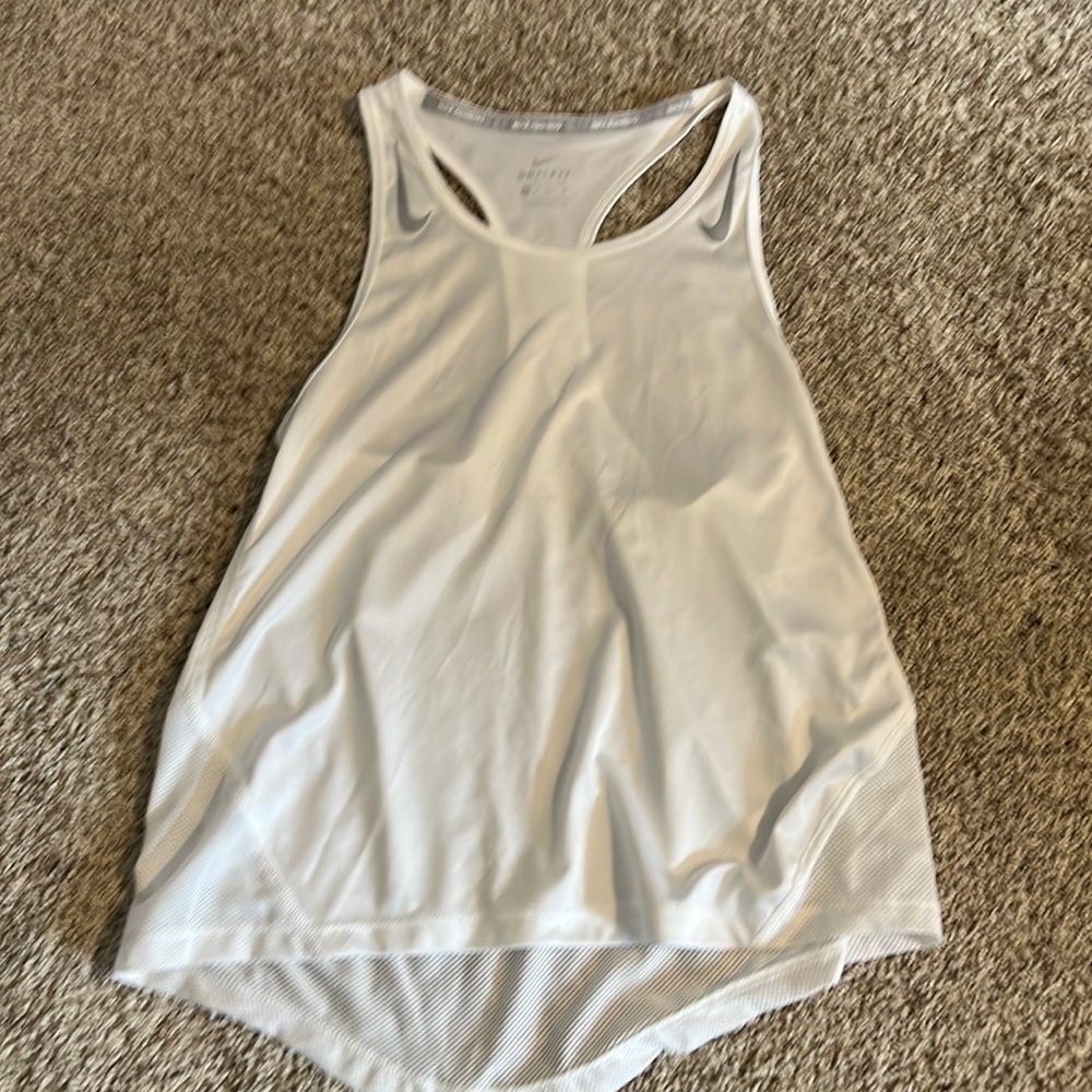 White Nike tank top